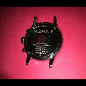 ??Super RARE?? Michele Jetway Moon Phase MOP Dial Diamond Watch Michele | Accessories | Super Rare Michele Jetway Moon Phase  main image 2